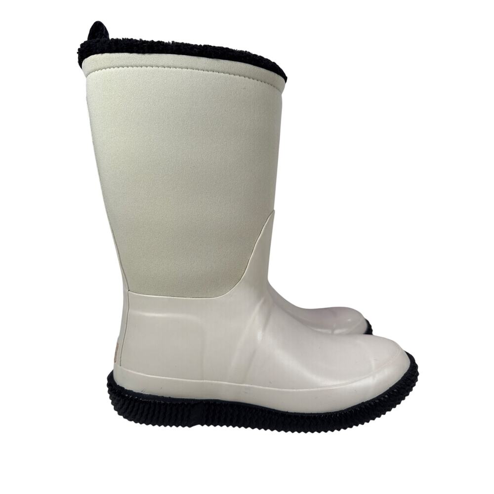 Hunter Original Slipper Snow Boot Womens 10 Insulated Foldable Cuff White Willow - Picture 2 of 12